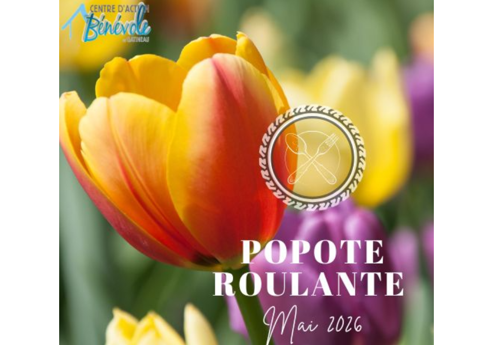  MENU DE LA POPOTE ROULANTE POUR LE MOIS DE MAI 2026 