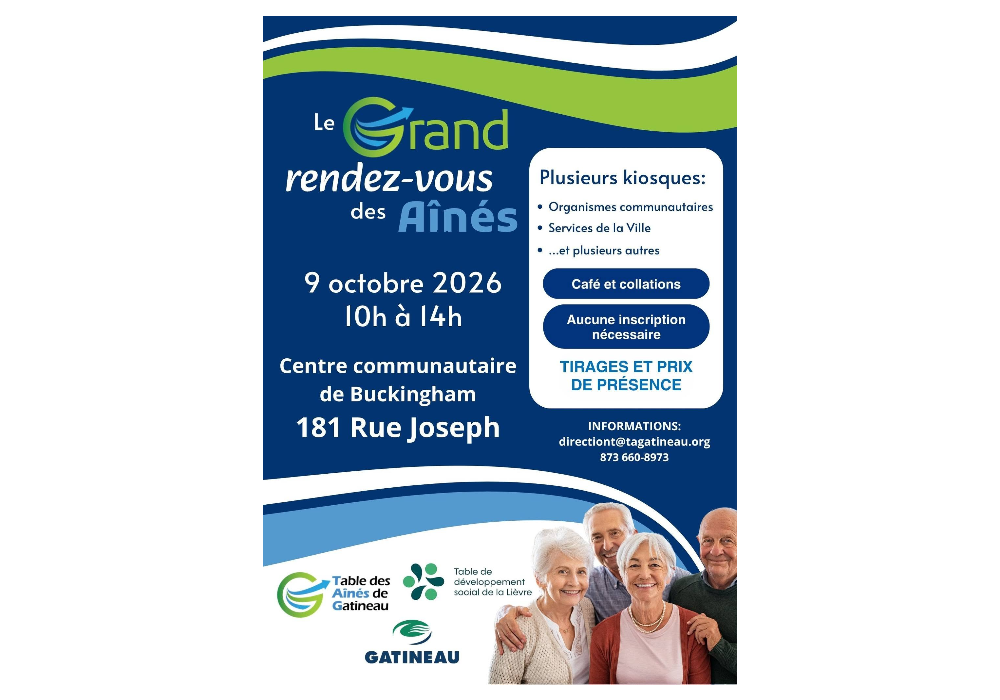 Le CABG sera présent au Grand rendez-vous des Aînés