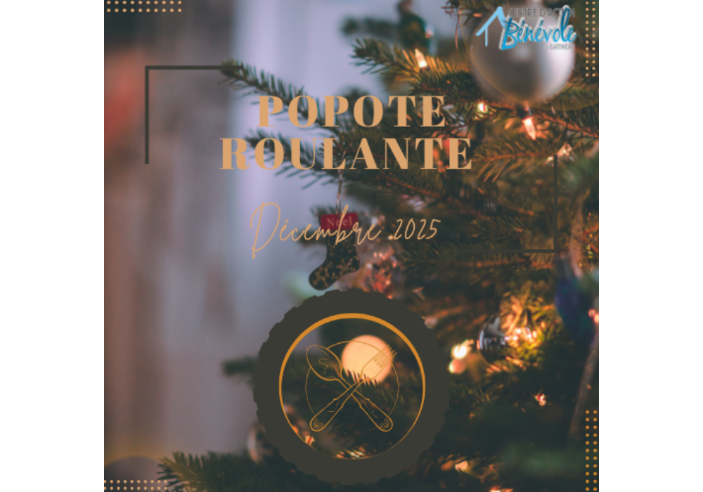 MENU DE LA POPOTE ROULANTE POUR LE MOIS DE DECEMBRE 2025